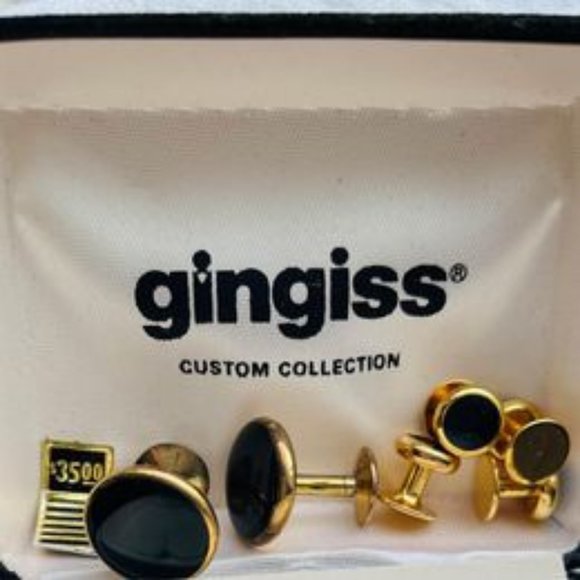 Men’s Accessories: Silk Bow-Tie, Cummerbund, Socks. Cuff Links & Studs. Bundle - Picture 4 of 6